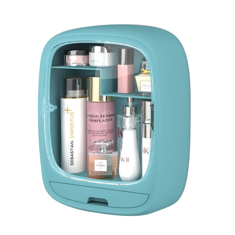 Rangement Cosmétique Mural Sans Perçage Anti-Poussière