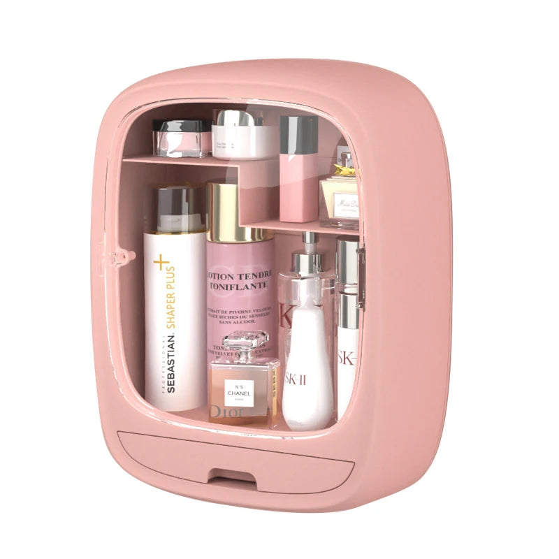 Rangement Cosmétique Mural Sans Perçage Anti-Poussière