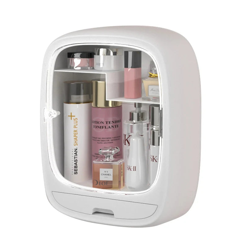 Rangement Cosmétique Mural Sans Perçage Anti-Poussière
